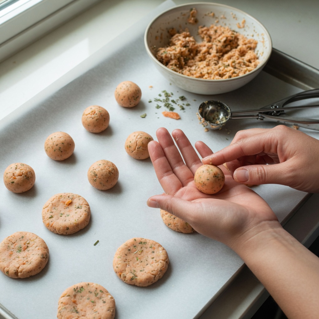 Salmon Catnip Cookies for Cats step 5