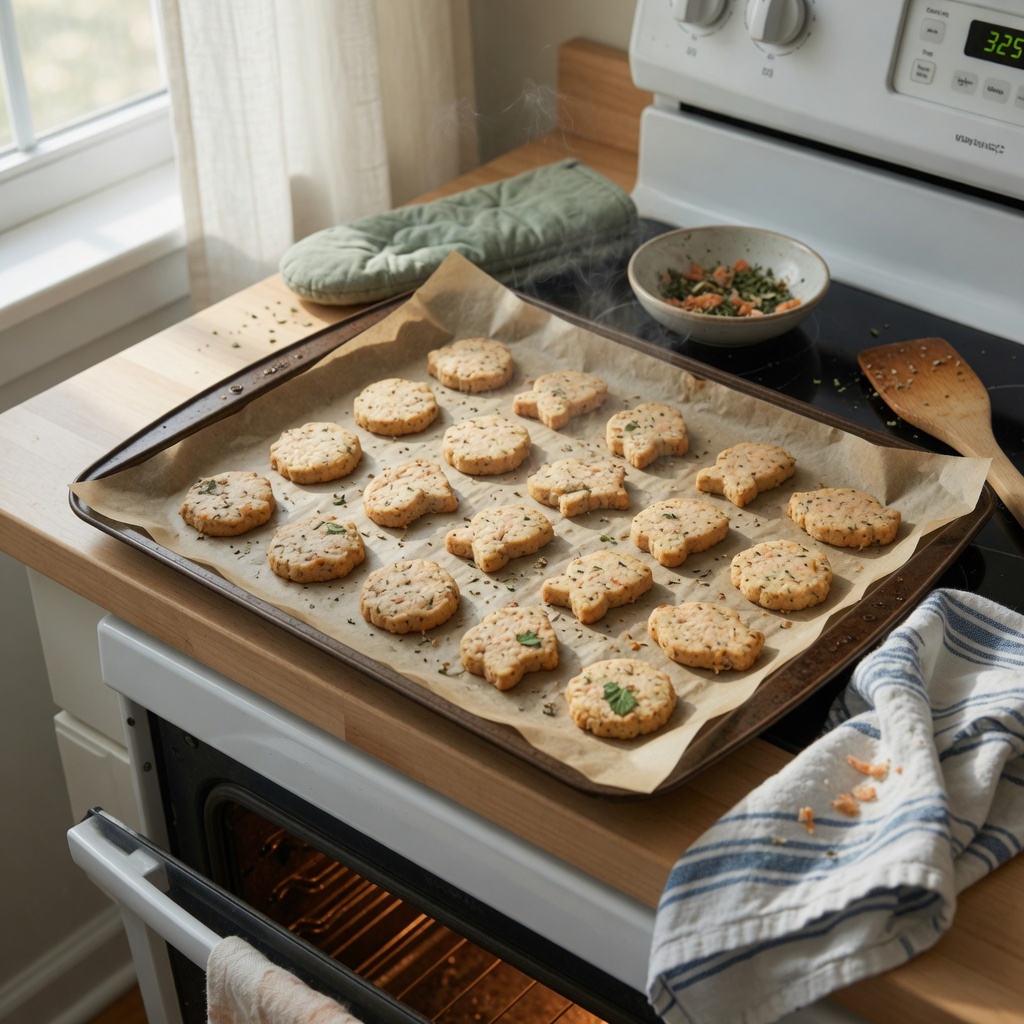 Salmon Catnip Cookies for Cats step 6