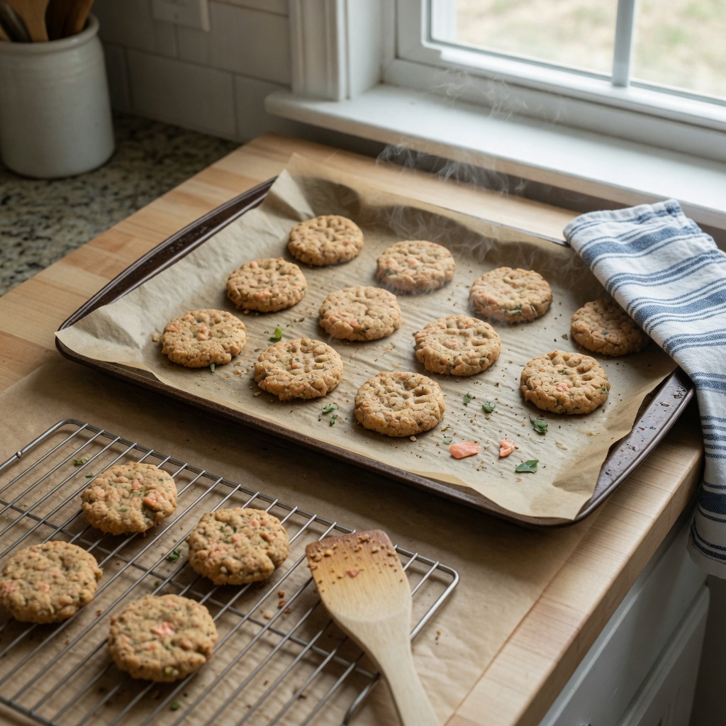 Salmon Catnip Cookies for Cats step 7