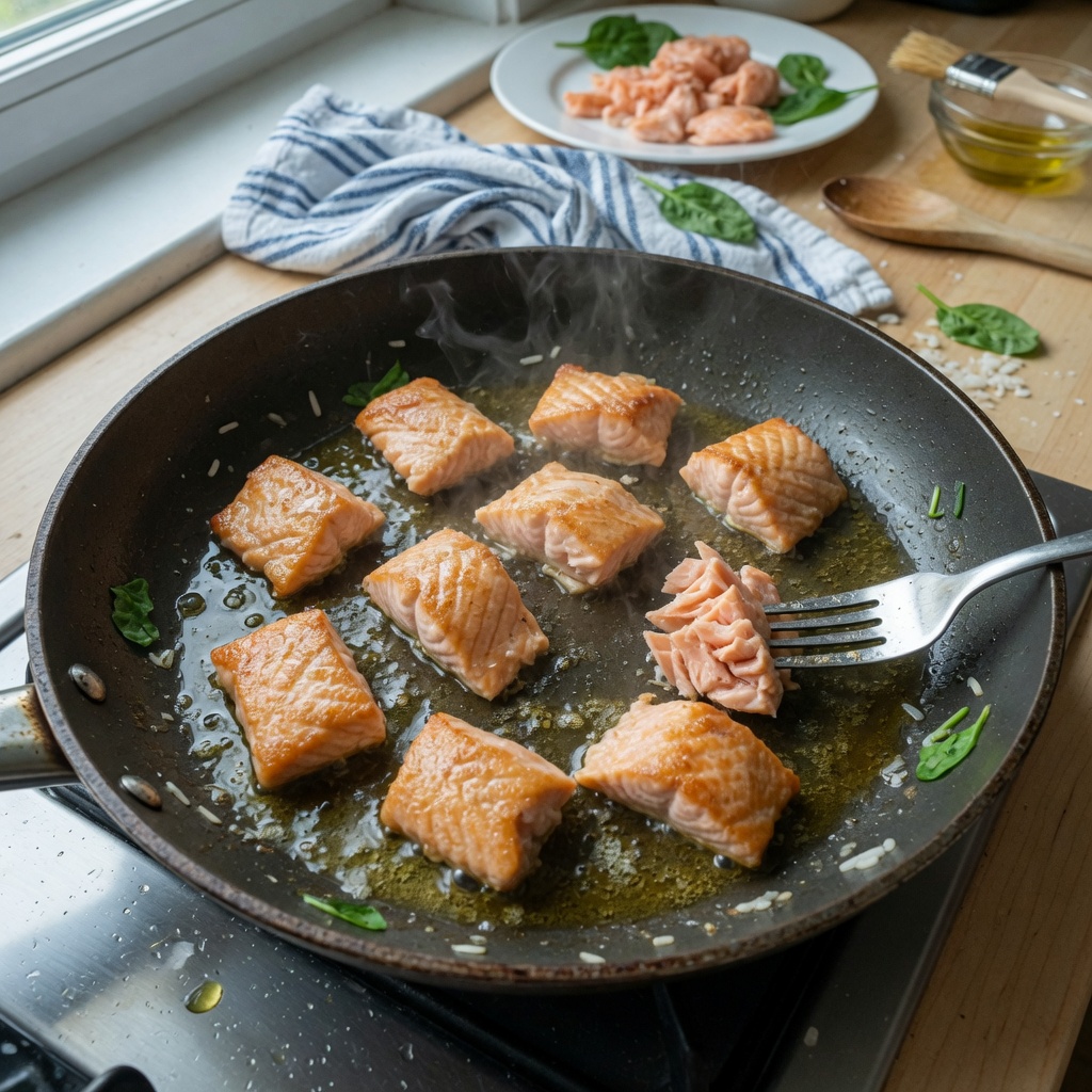 Salmon Spinach Rice Feast for Cats step 4