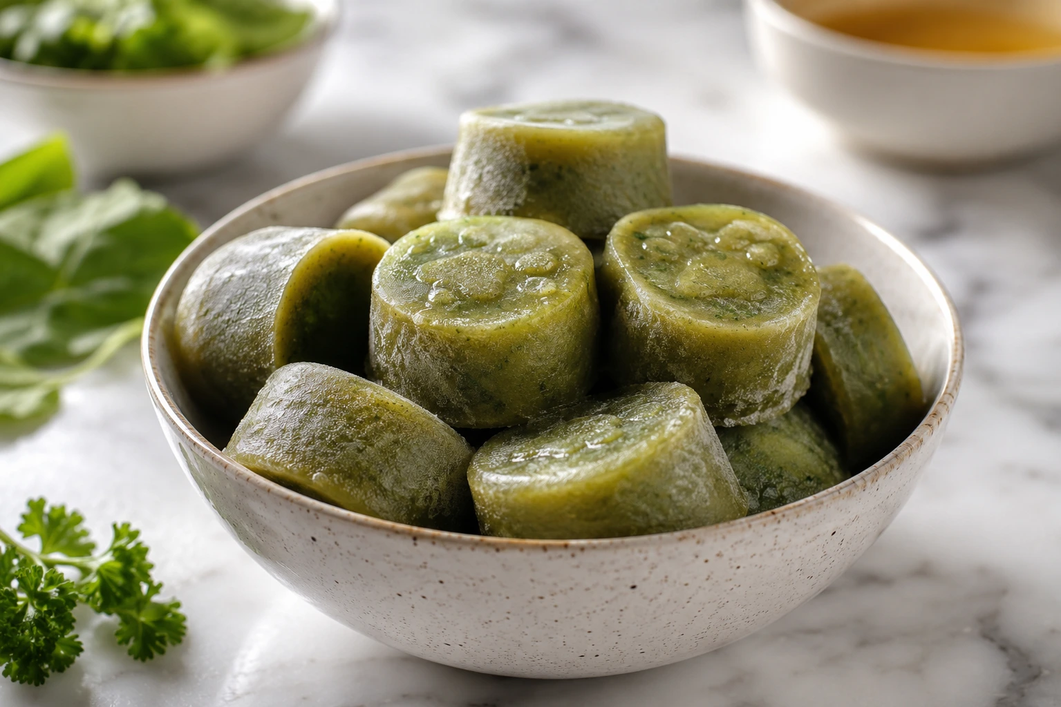 Savory Bone Broth & Garden Greens Freezies for Dogs step 4