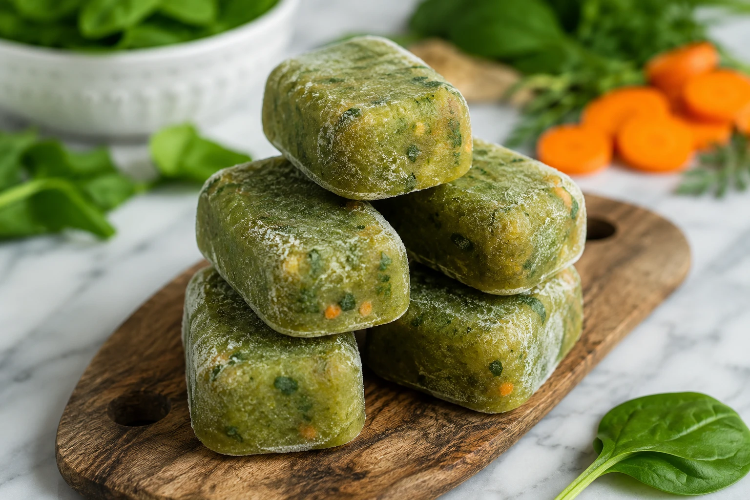 Savory Bone Broth & Garden Greens Freezies for Dogs step 5