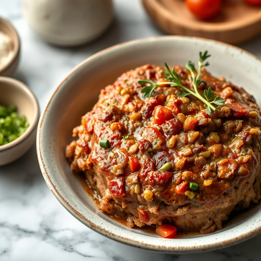 Savory Meat & Veggie Loaf for Dogs and Cats step 1