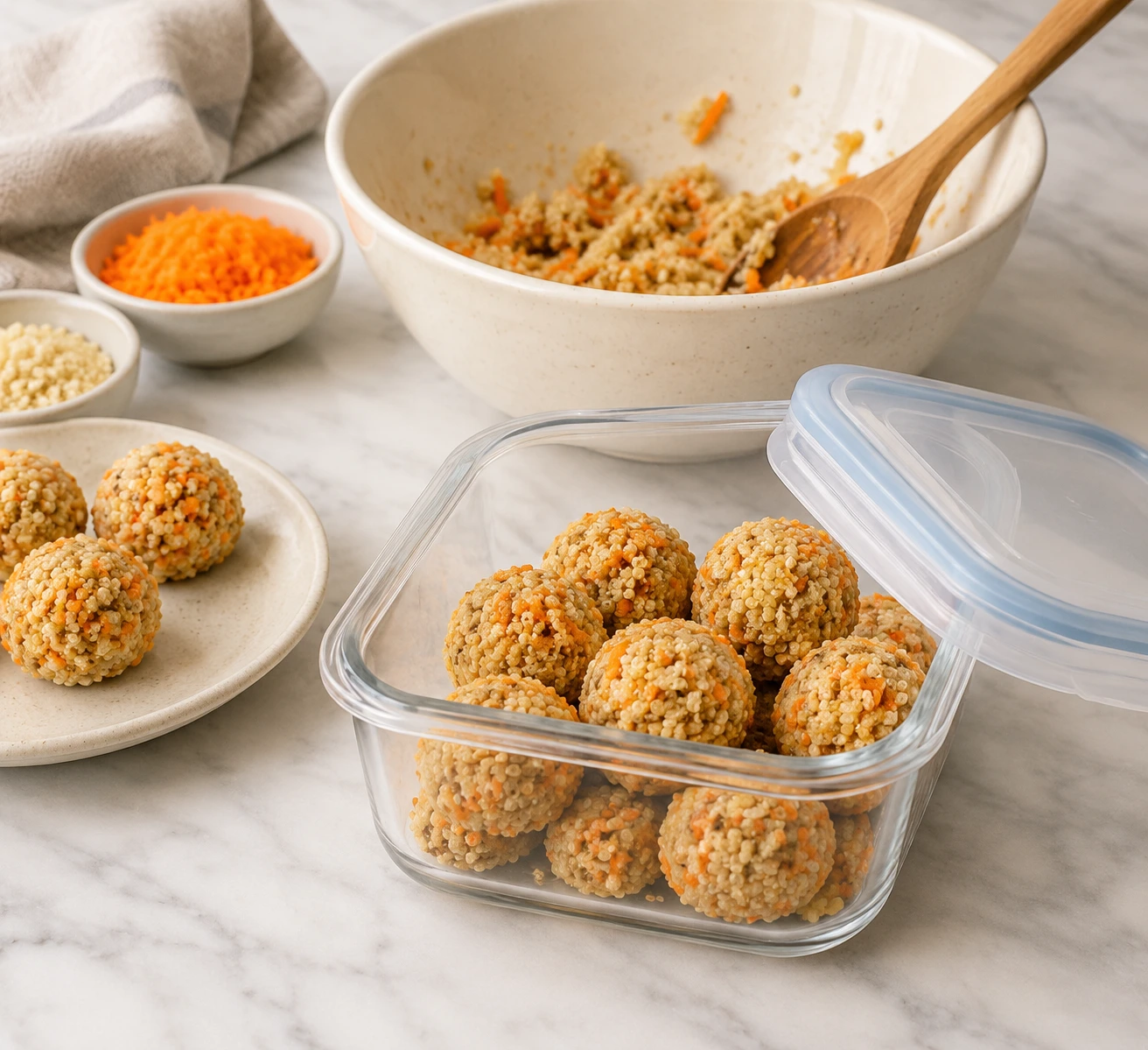 Savory Quinoa and Vegetable Stuffed Foraging Balls for Birds step 5