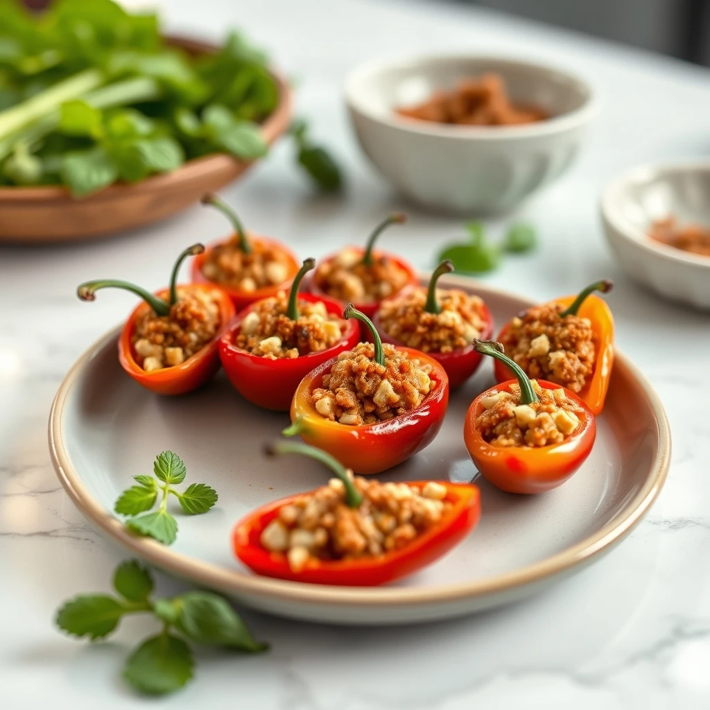 Savory Stuffed Bell Pepper Bites: A Wholesome Treat for Your Furry Friends step 2