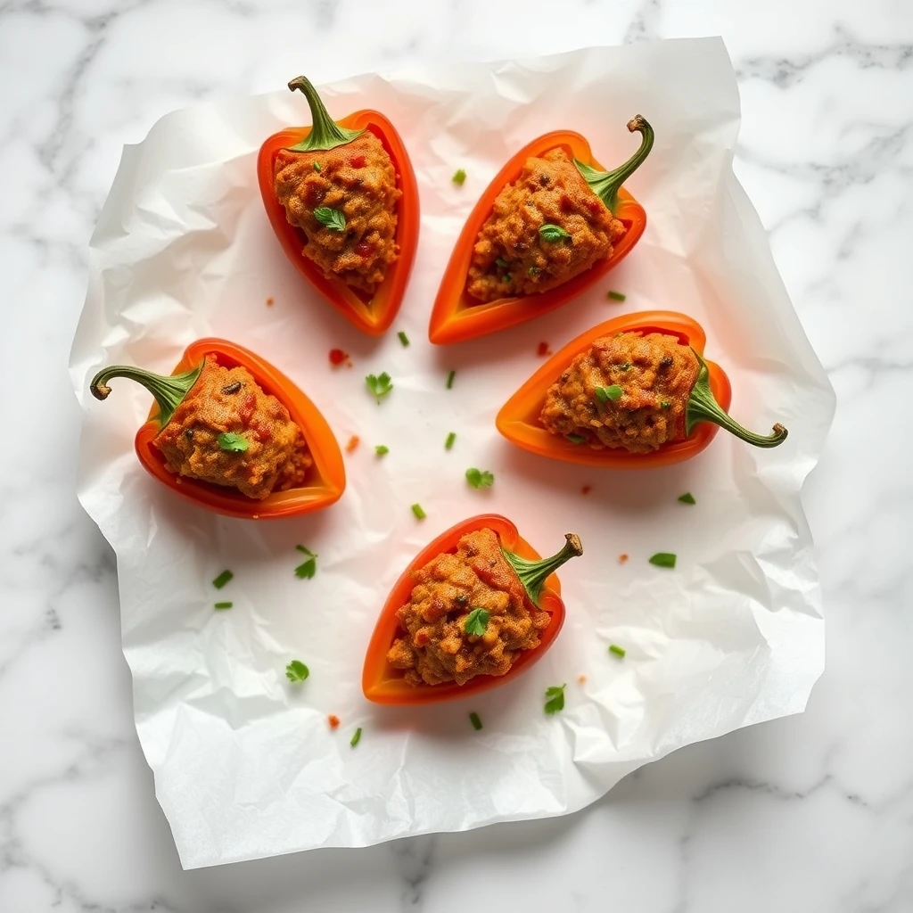 Savory Stuffed Bell Pepper Bites: A Wholesome Treat for Your Furry Friends step 3