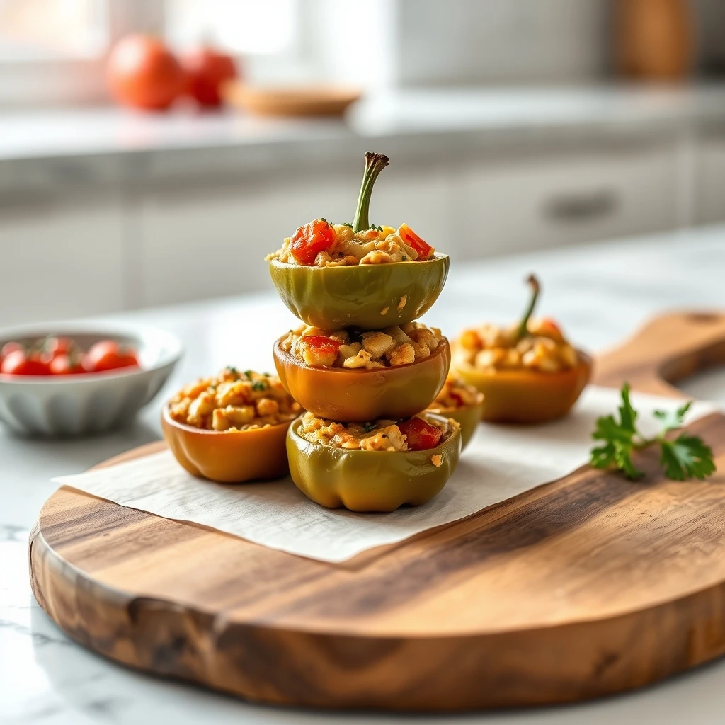 Savory Stuffed Bell Pepper Bites: A Wholesome Treat for Your Furry Friends step 5