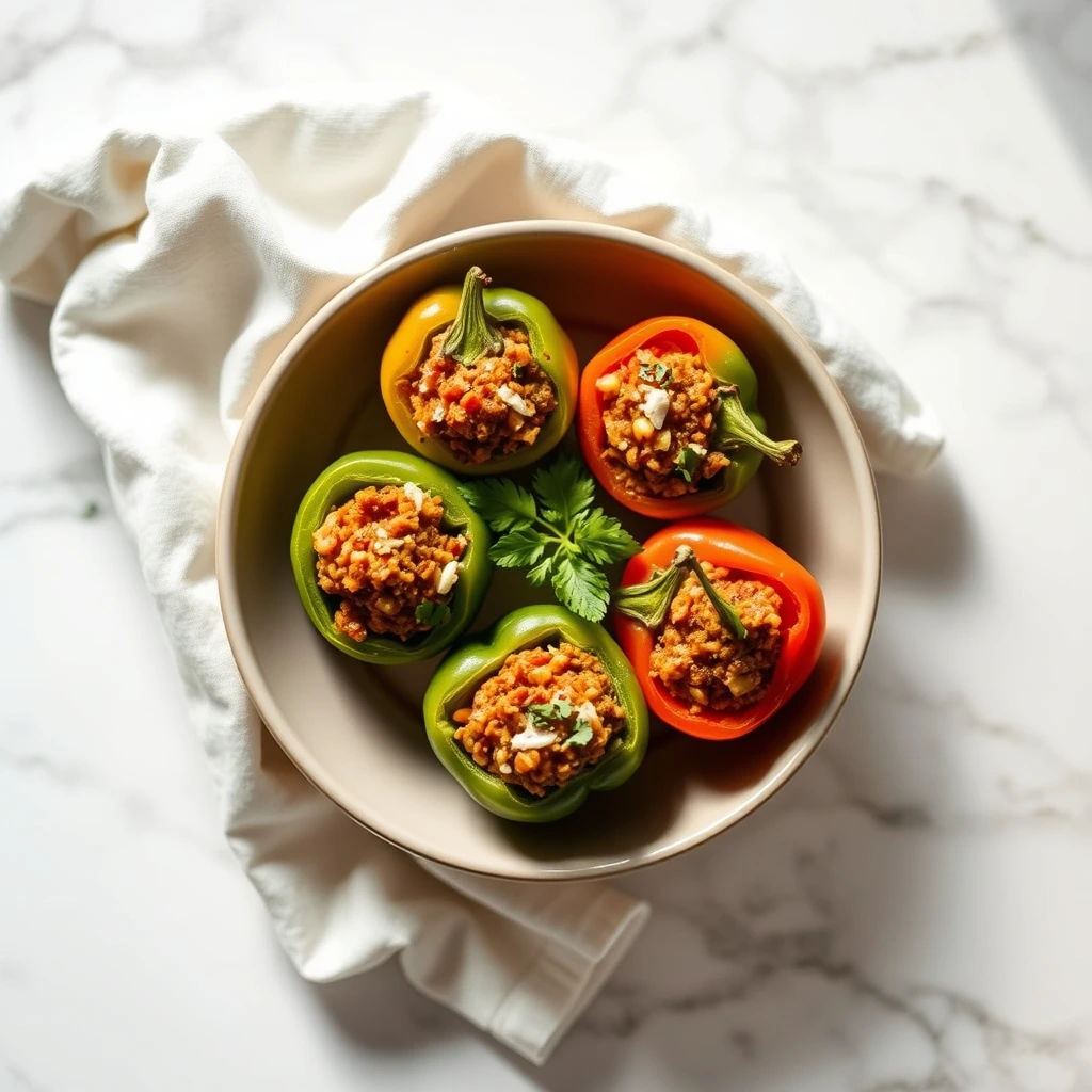 Savory Stuffed Bell Pepper Bites: A Wholesome Treat for Your Furry Friends step 6