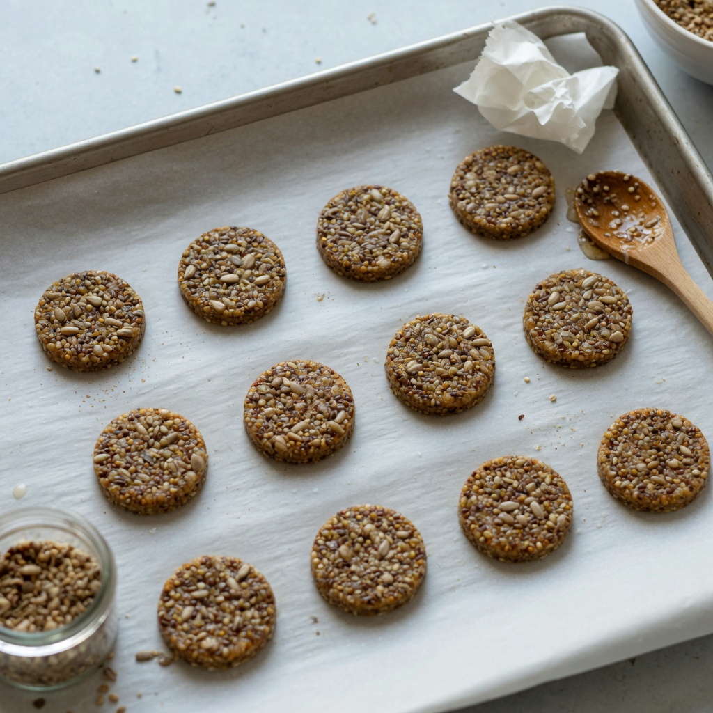 Seed Honey Flour Rounds for Birds step 4
