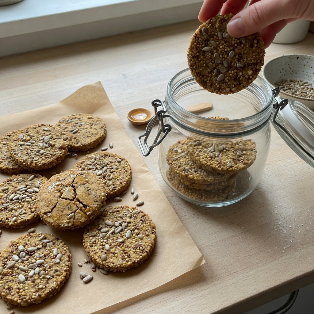 Seed Honey Flour Rounds for Birds step 7