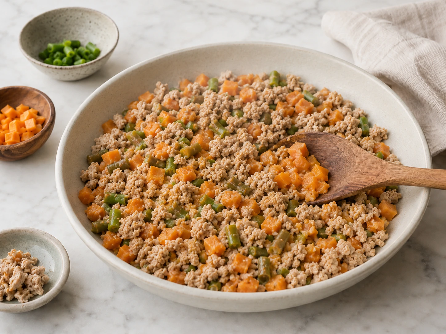Skillet Turkey and Sweet Potato Hash Topper for Dogs step 5