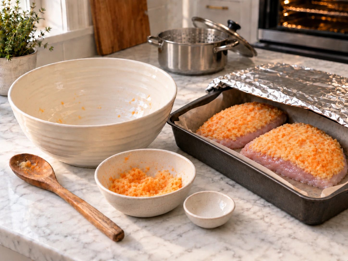 Slow-Roasted Turkey and Parsnip Pull-Apart Strips for Dogs step 3