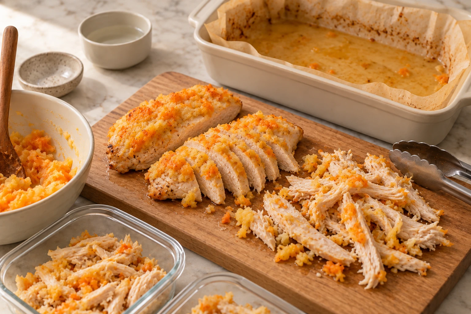 Slow-Roasted Turkey and Parsnip Pull-Apart Strips for Dogs step 5