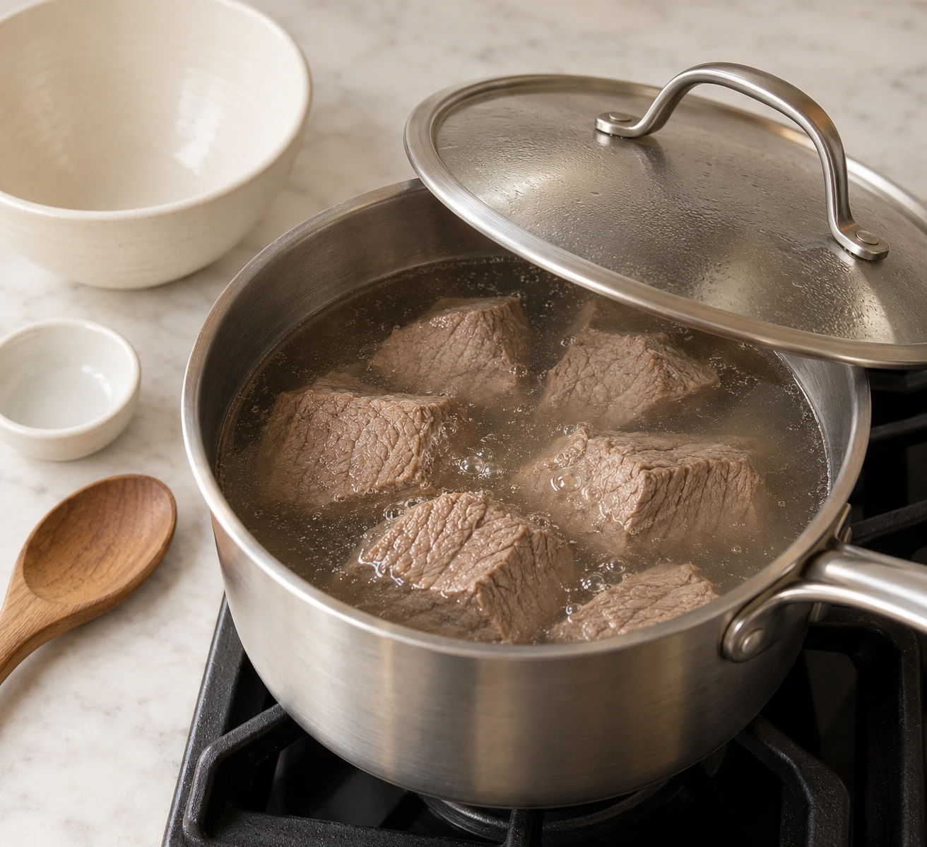 Slow-Simmered Lean Beef Jus Topper for Cats step 3