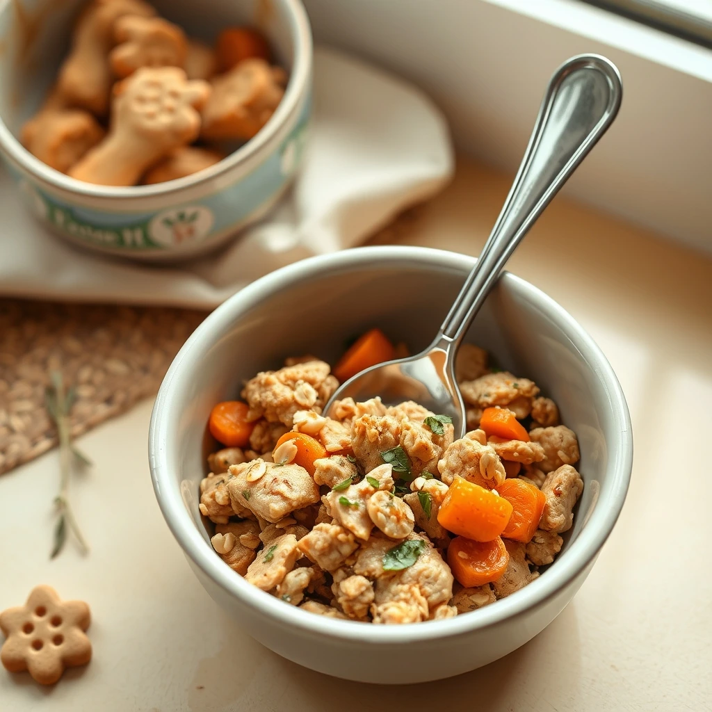 Small Batch Chicken Carrot Spoon Bowl for Dogs