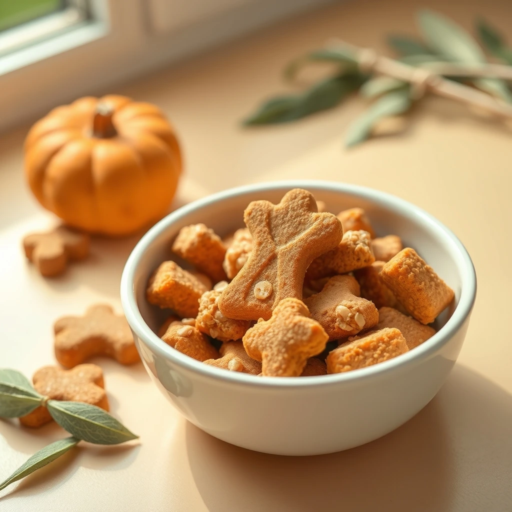 Small Batch Pumpkin Oat Training Treats for Dogs