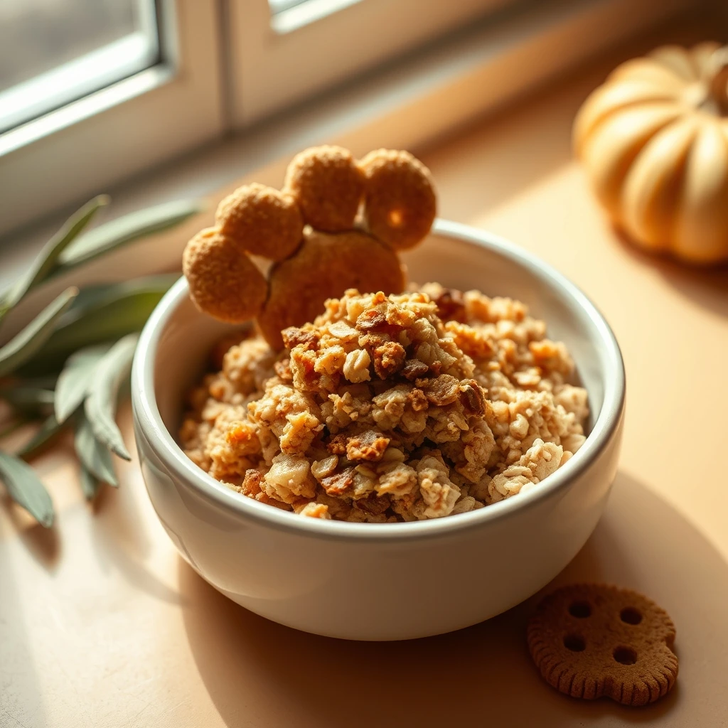 Small Batch Turkey Pumpkin Oat Topper for Dogs
