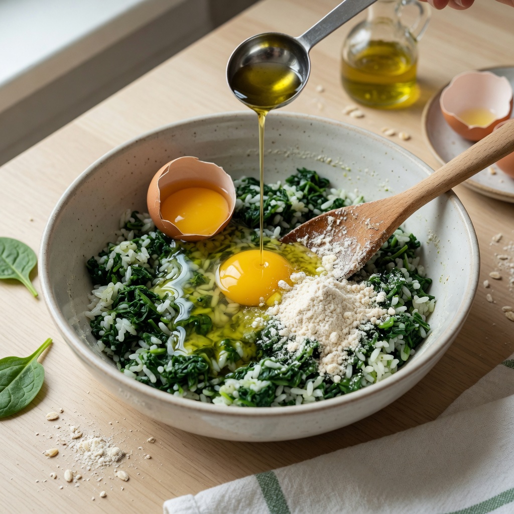 Spinach Rice Cat Squares step 3