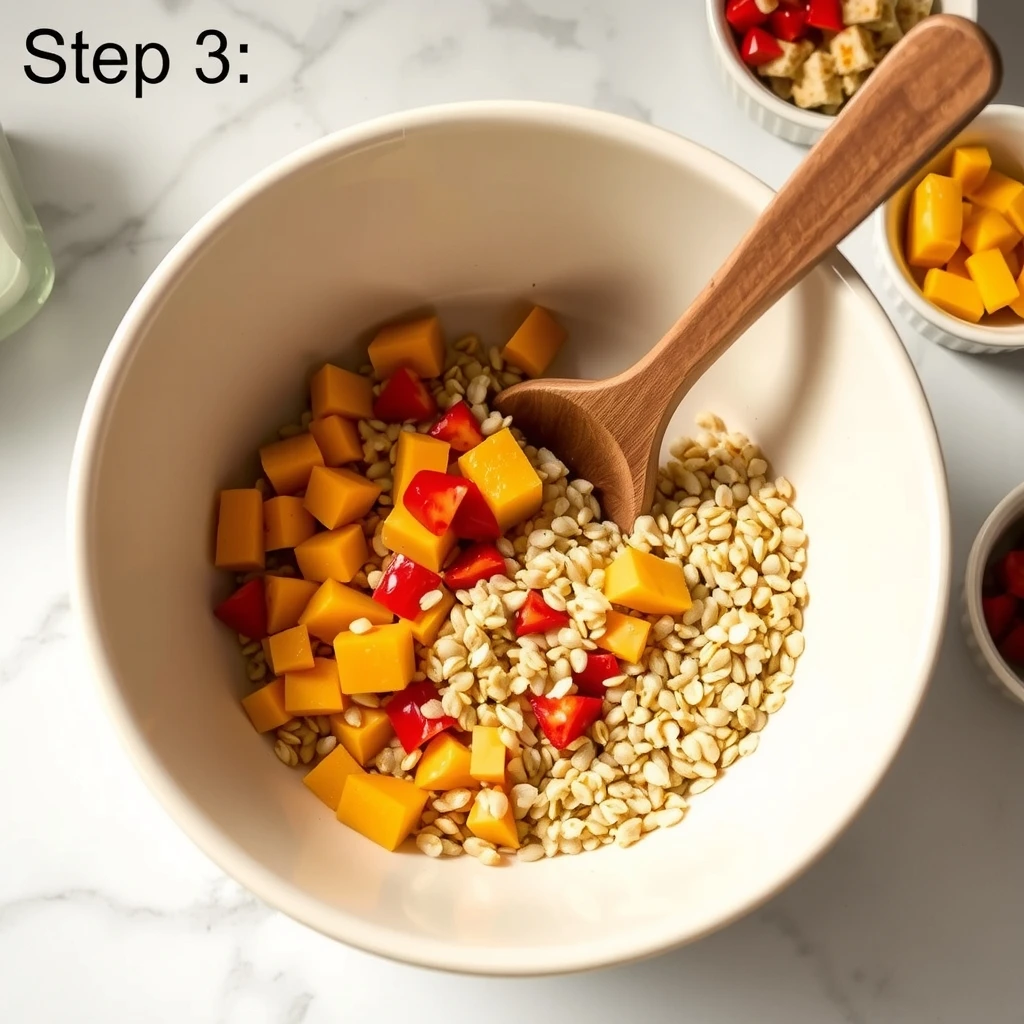 Squash and Barley Pilaf for Pet Birds step 3