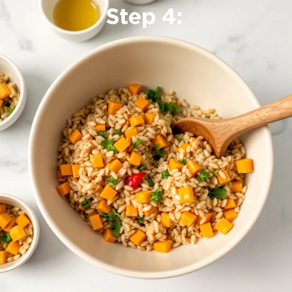 Squash and Barley Pilaf for Pet Birds step 4