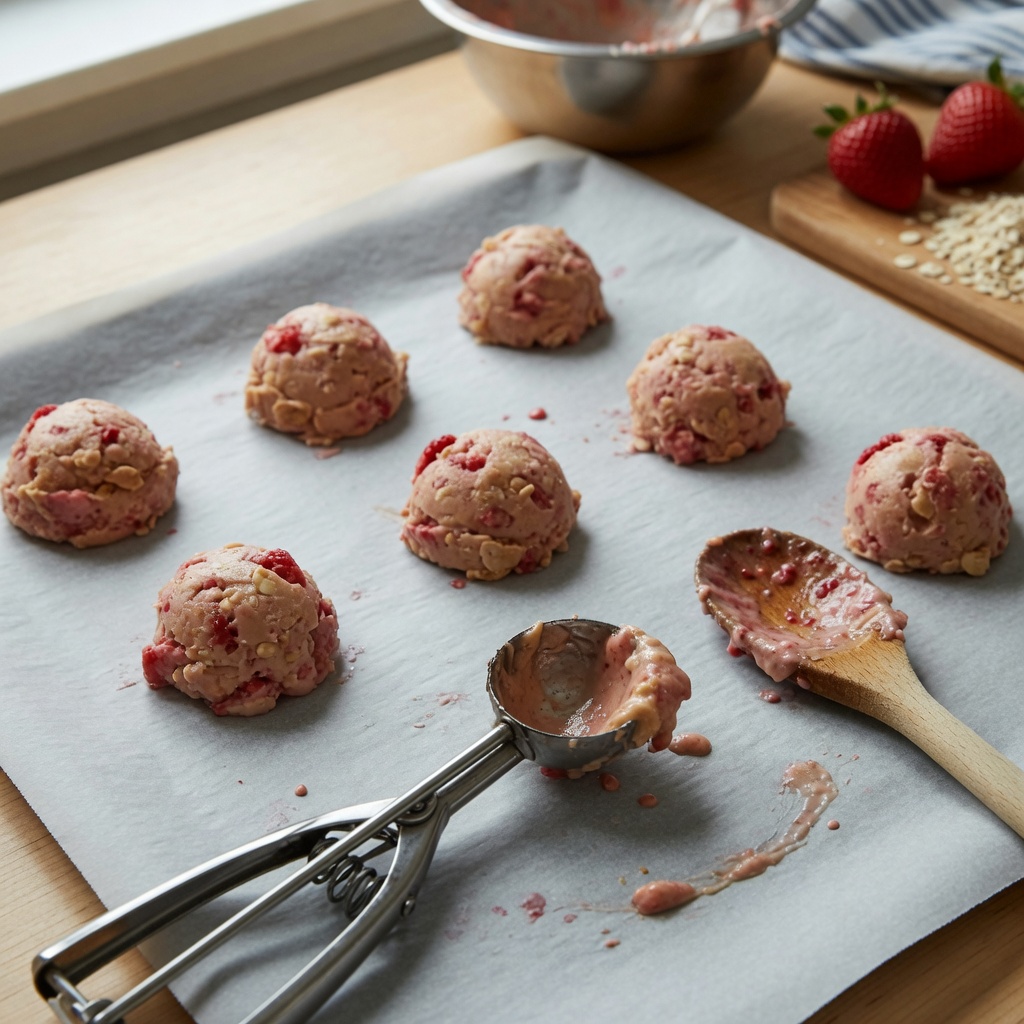 Strawberry Frozen Peanut Butter Bites for Dogs step 5