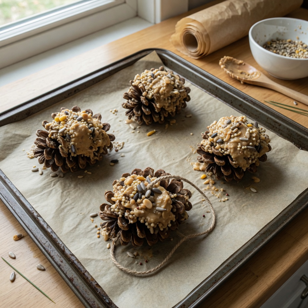 Stuffed Pinecone Bird Treats step 6