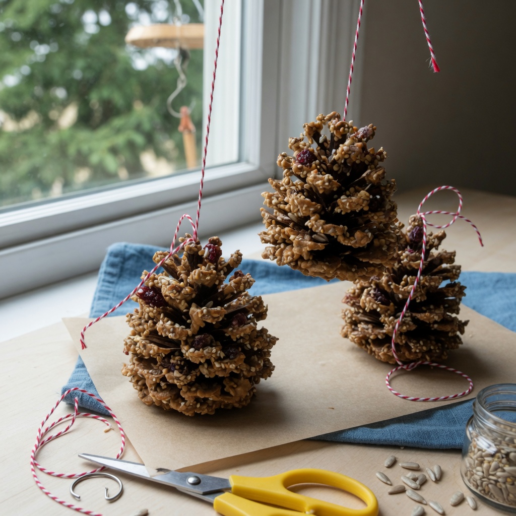 Stuffed Pinecone Bird Treats step 7