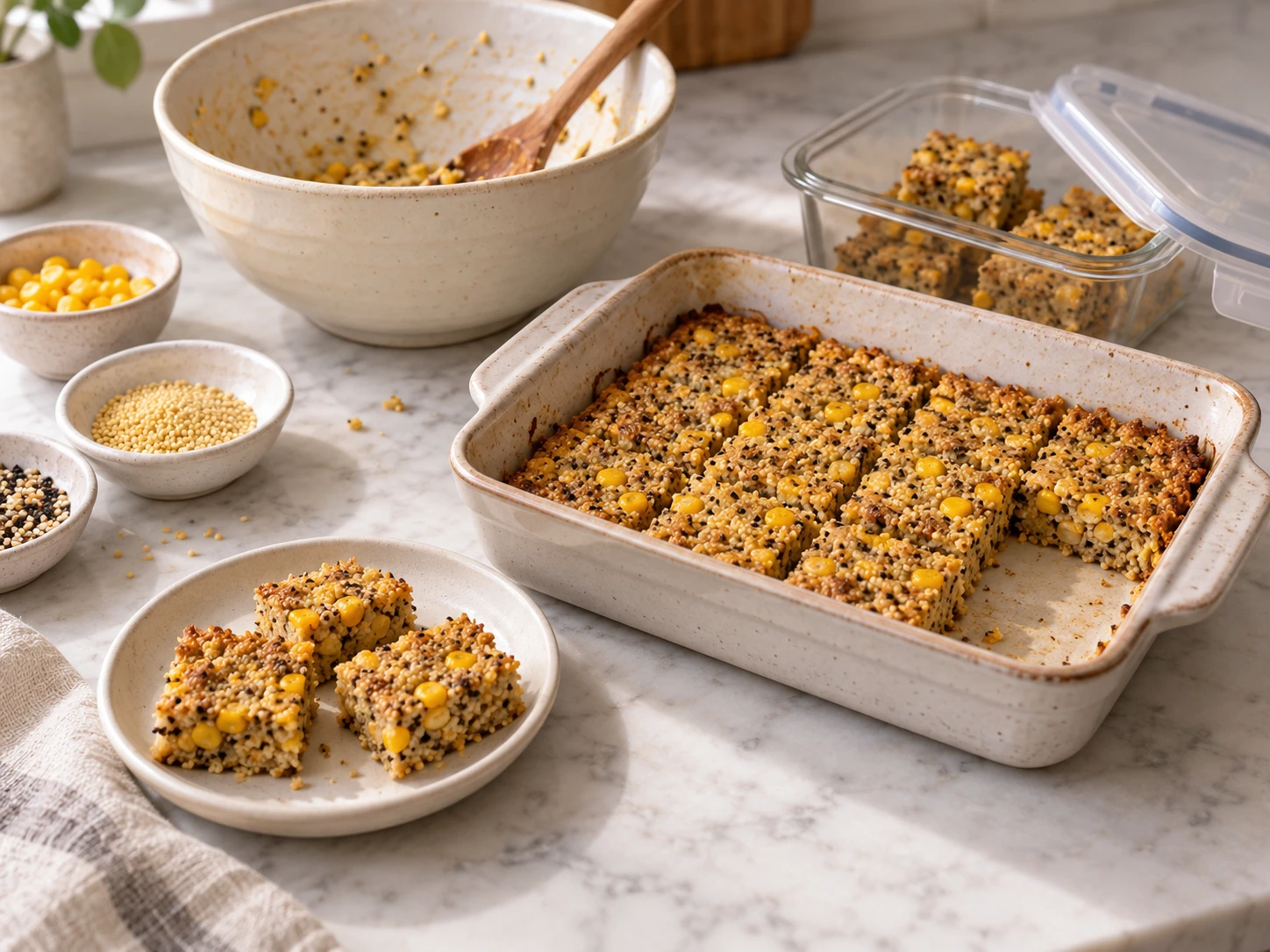 Sweet Corn and Millet Seed Bake for Pet Birds step 5