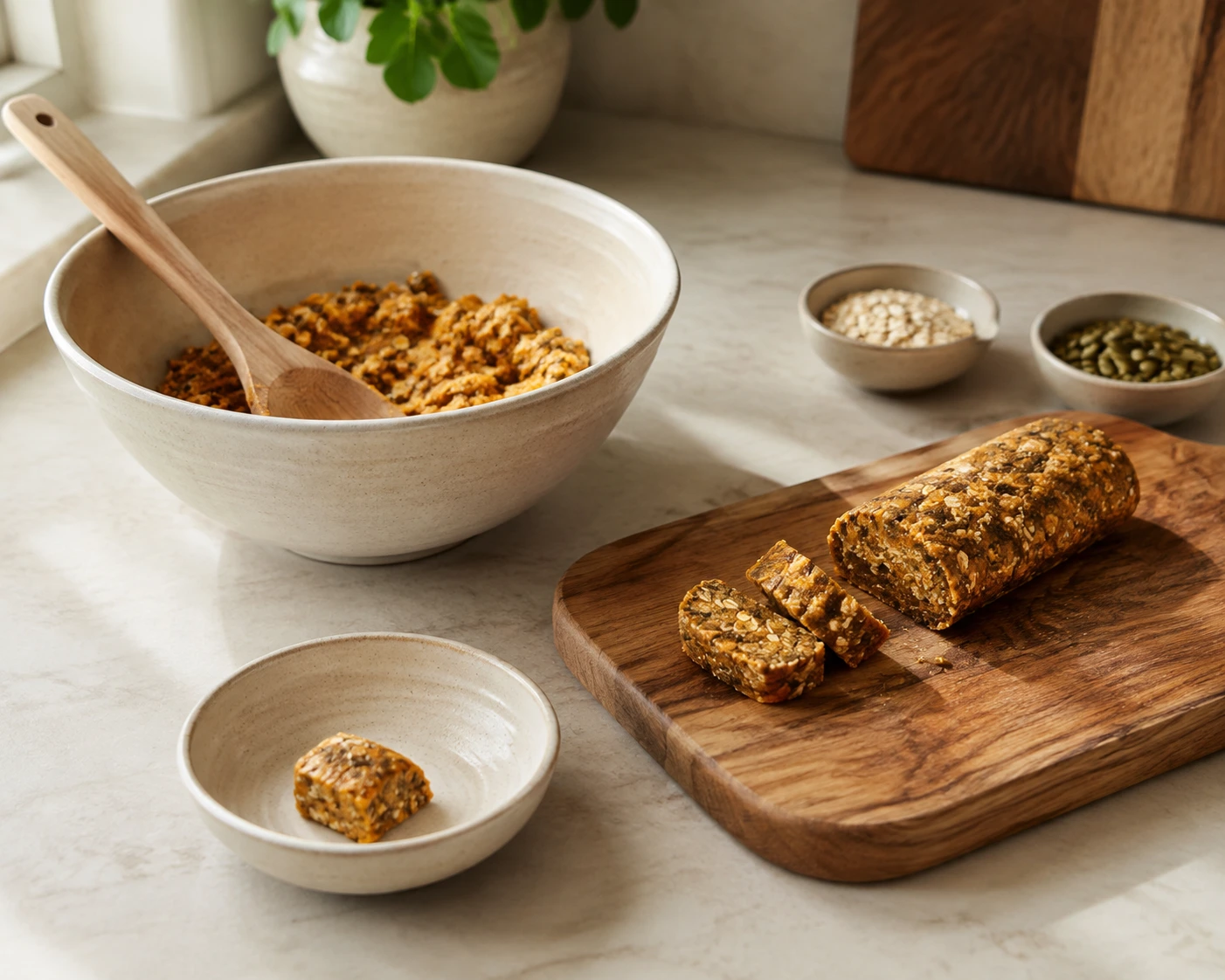 Sweet Potato and Seed Stuffed Foraging Roll for Small Pets step 5