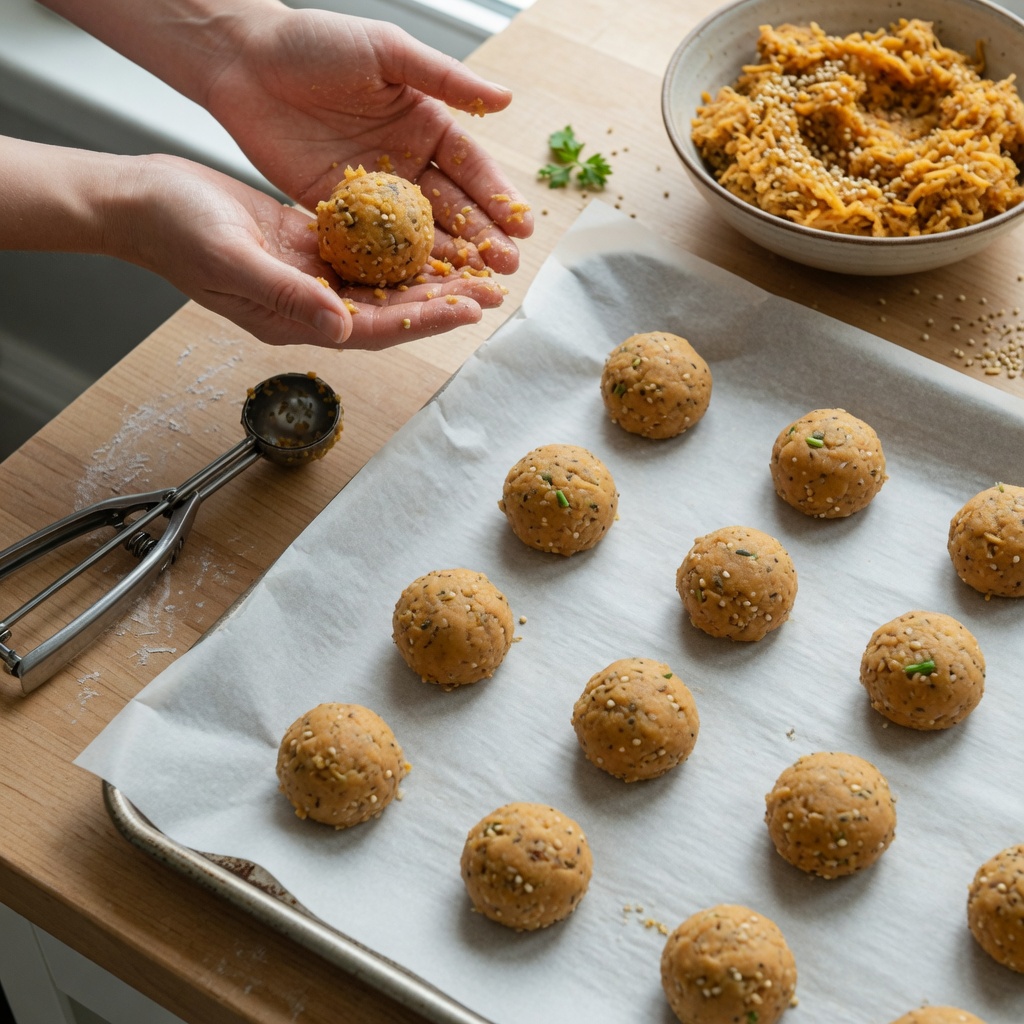 Sweet Potato Bird Balls for Daily Enrichment step 5