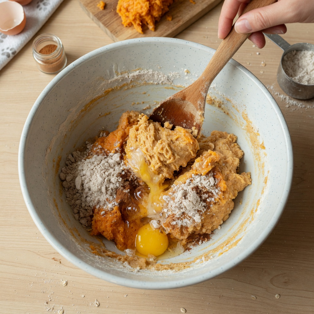 Sweet Potato Biscuits for Dogs step 2