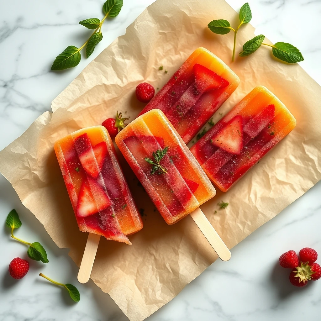 Tropical Fruit & Herb Hydration Pops: A Refreshing Treat for Warm Days step 3
