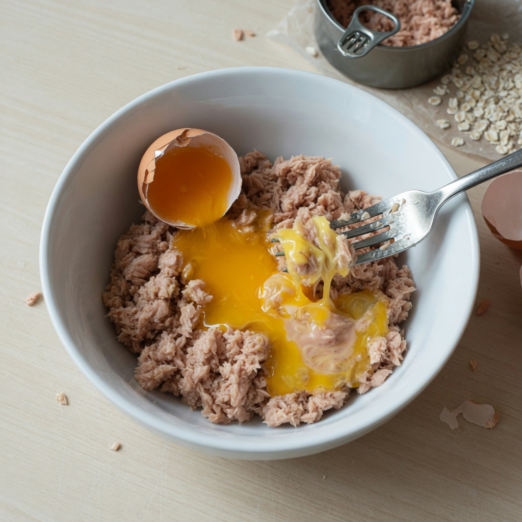 Three-Ingredient Tuna Cat Biscuits step 3