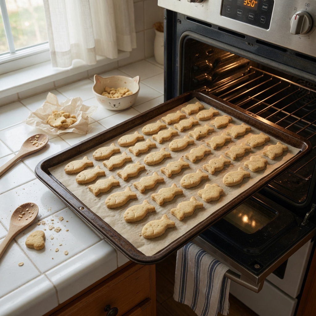 Three-Ingredient Tuna Cat Biscuits step 6