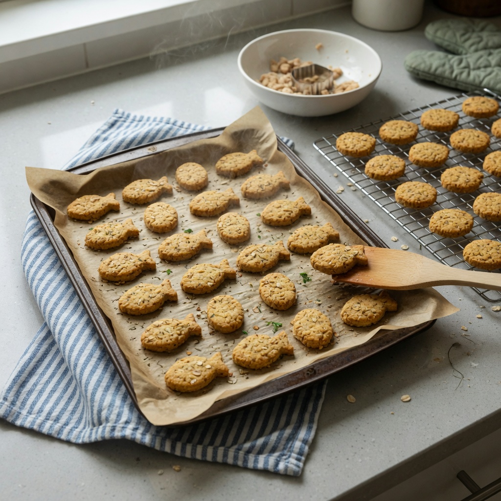 Three-Ingredient Tuna Cat Biscuits step 7