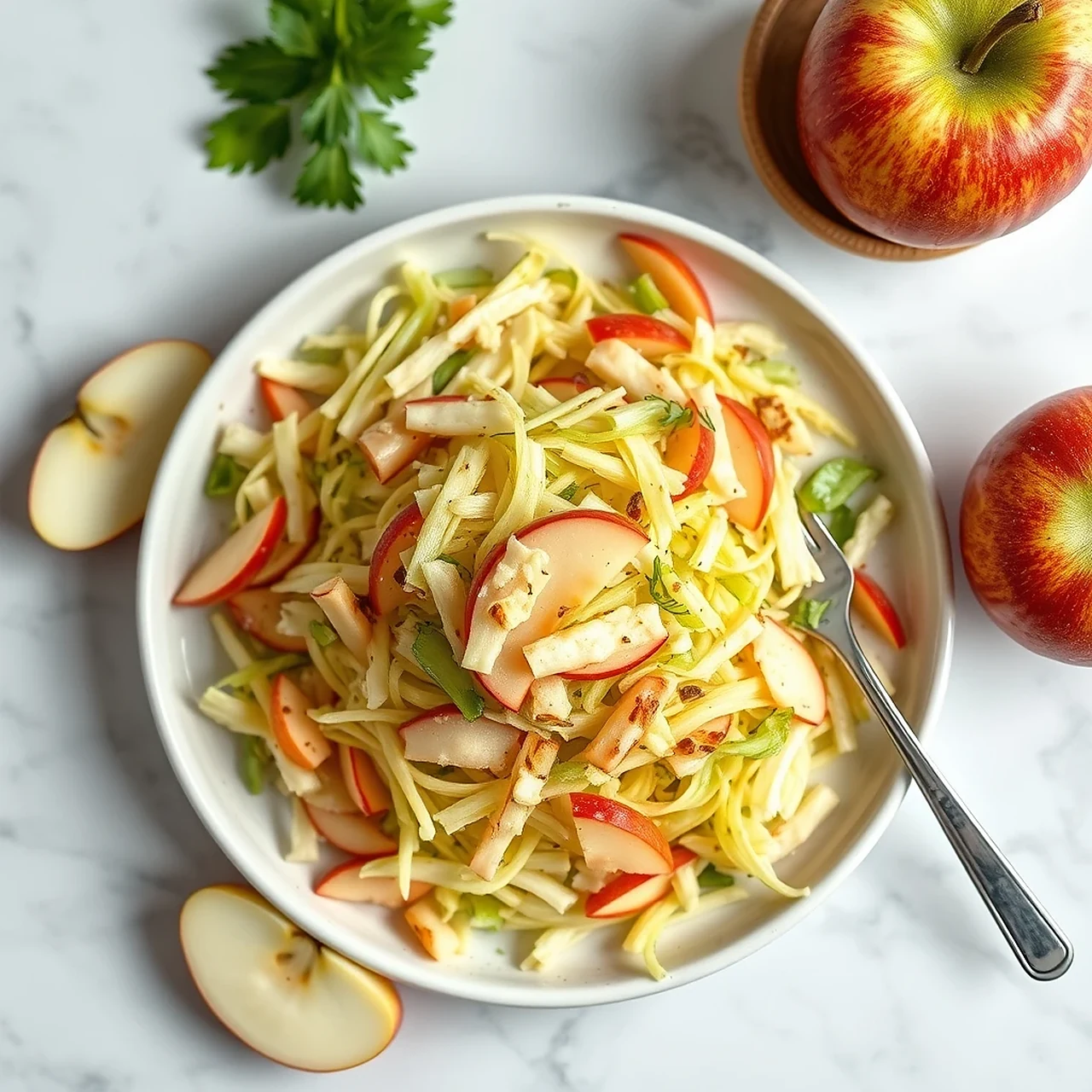 Two-Ingredient Apple and Celery Shreds: a Fresh Snack for Small Pets