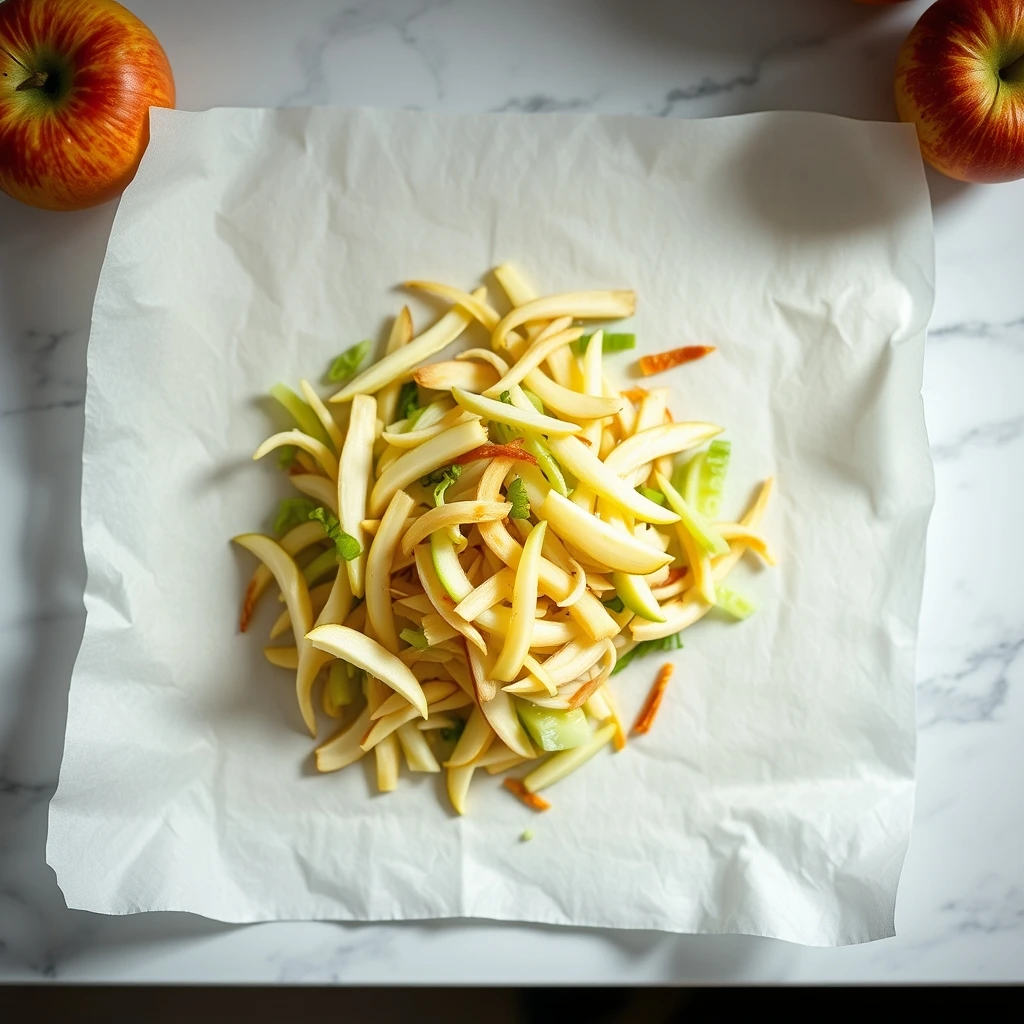 Two-Ingredient Apple and Celery Shreds: A Fresh Snack for Small Pets step 3
