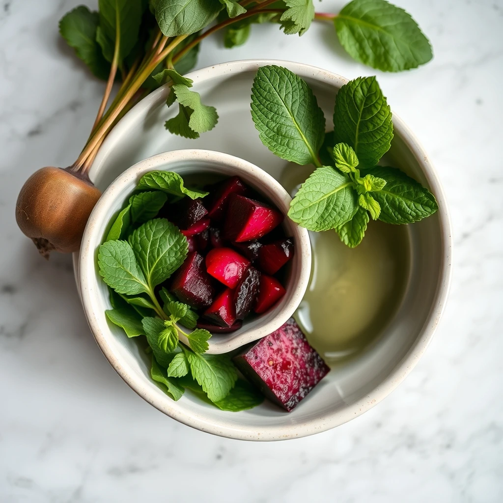 Vibrant Beetroot & Mint Hydration Pops: a Cool Treat for Pets step 1