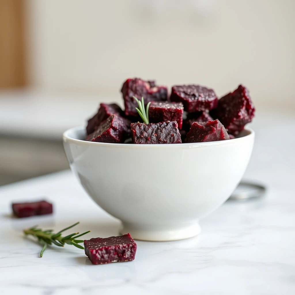 Vibrant Beetroot and Rosemary Dehydrated Chews for Pets step 4