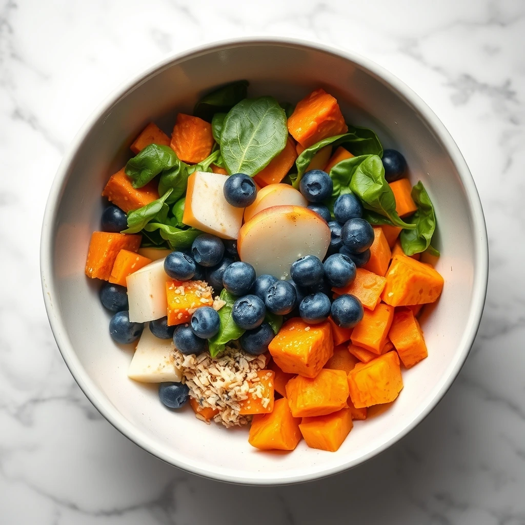 Vibrant Veggie and Fruit Powder Topper: a Nutrient Boost for Any Pet Meal step 3