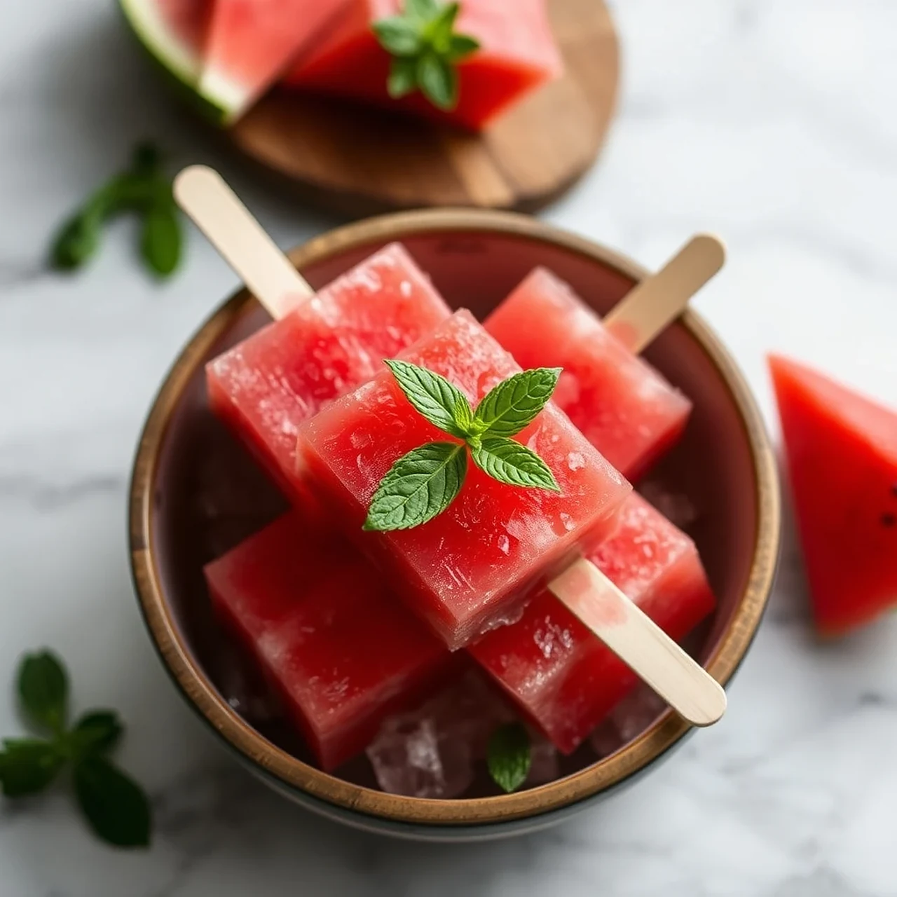 Watermelon Mint Hydration Pops: a Cool Treat for Your Dog