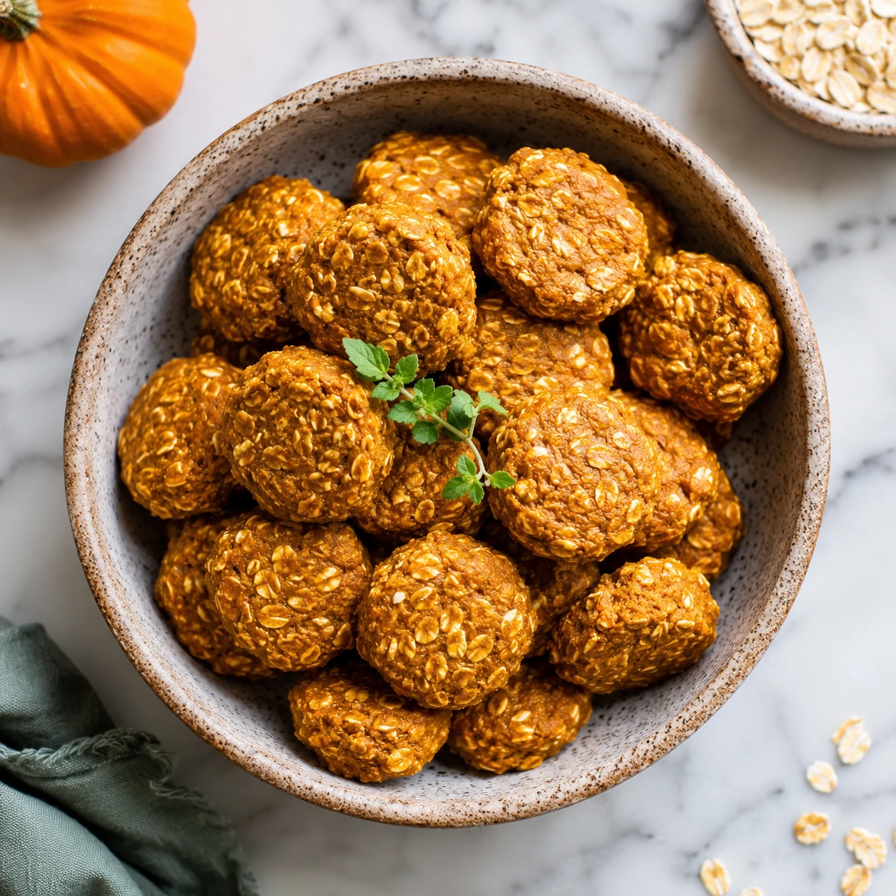 Wholesome 3-Ingredient Pumpkin Oat Chews for Dogs step 1