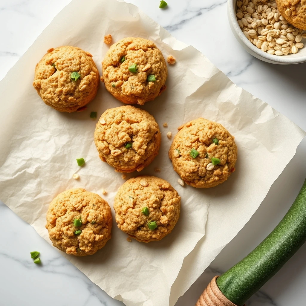 Wholesome 3-Ingredient Zucchini Oat Biscuits for Dogs Watching Their Weight step 3