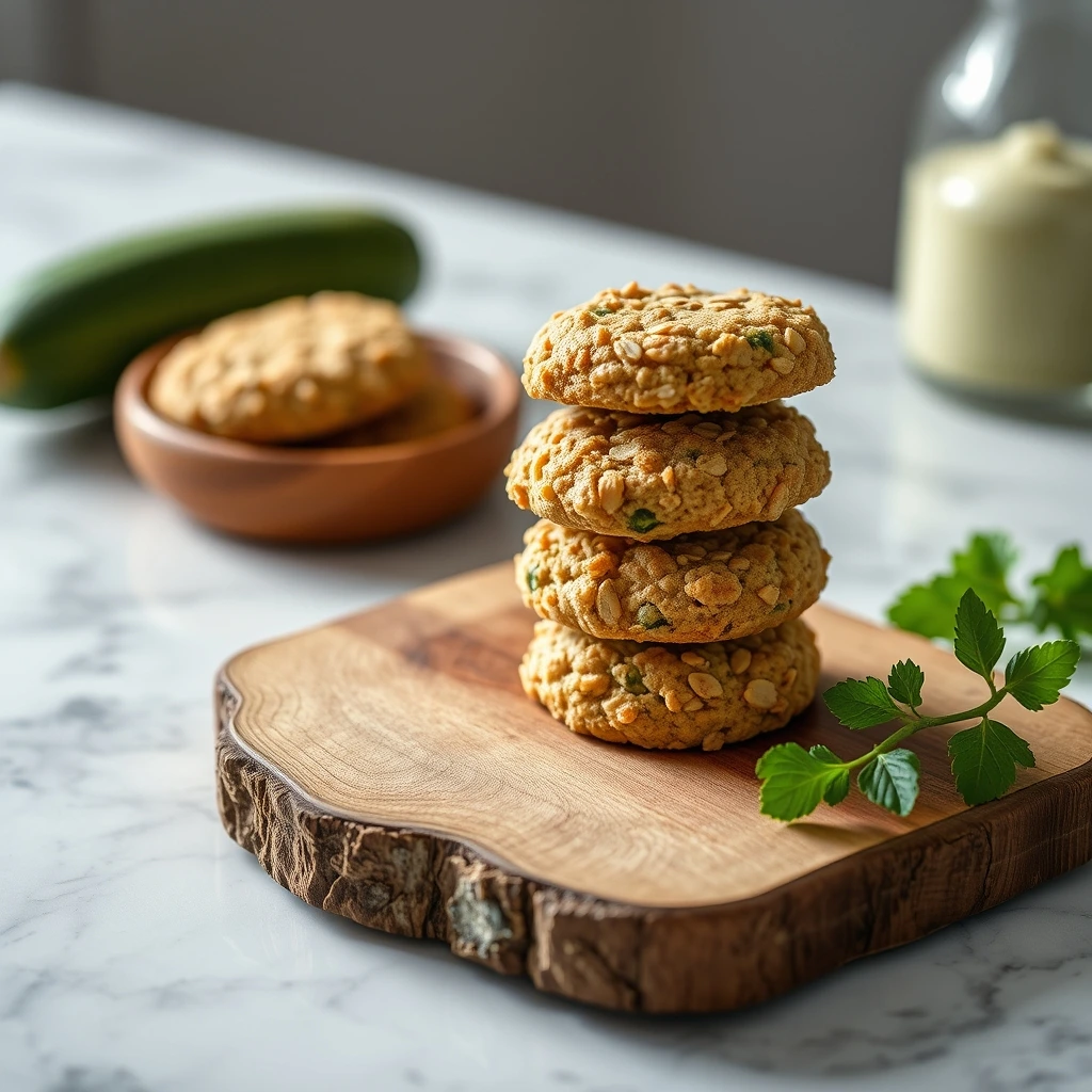 Wholesome 3-Ingredient Zucchini Oat Biscuits for Dogs Watching Their Weight step 5