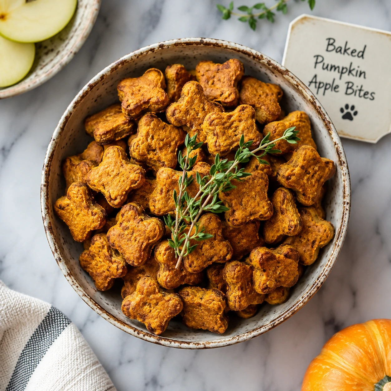 Wholesome Baked Pumpkin Apple Bites for Dogs: A Simple, Peanut-Free Treat step 1