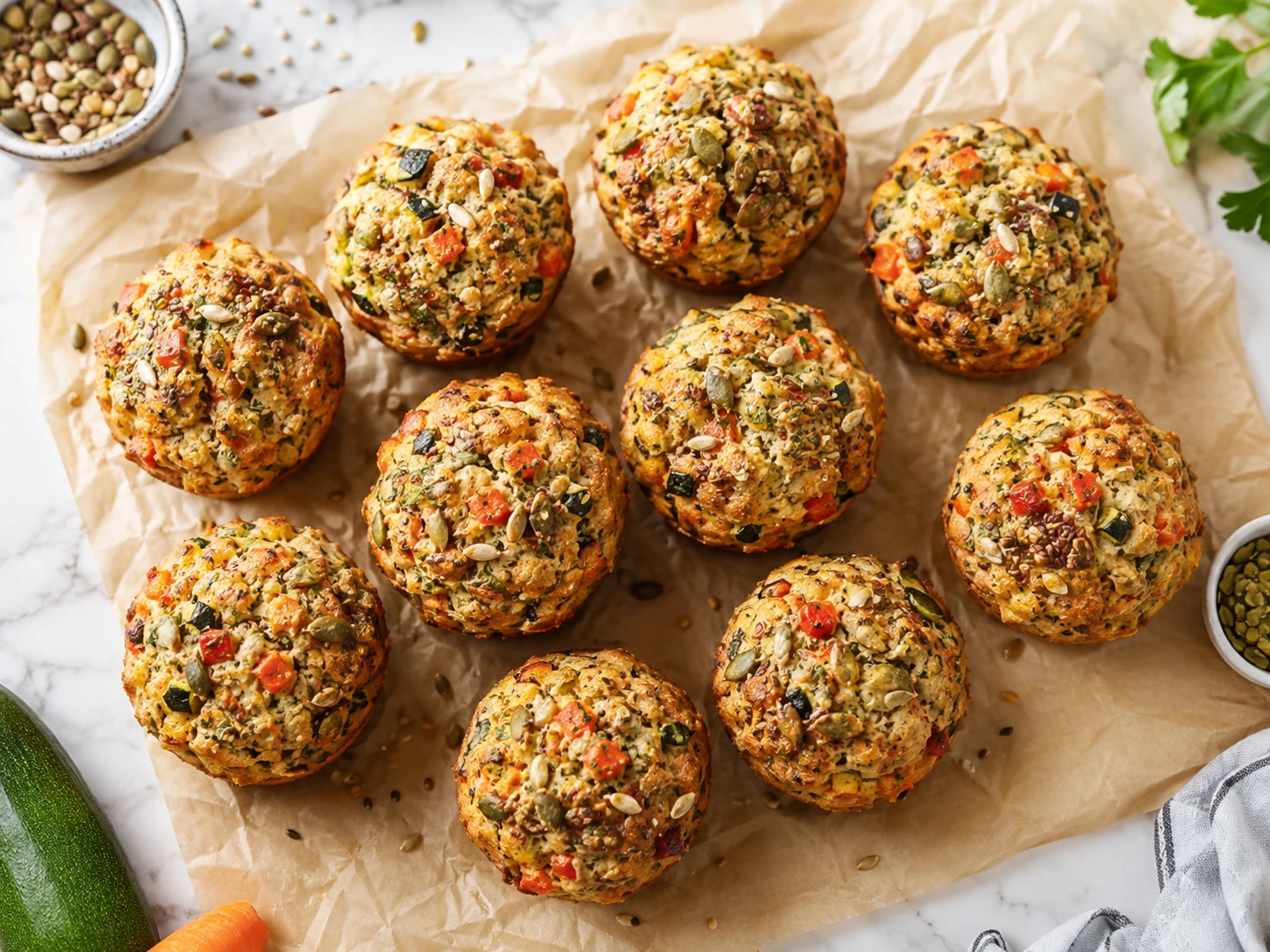 Wholesome Garden Seed & Veggie Muffins for Your Feathered Friend step 3