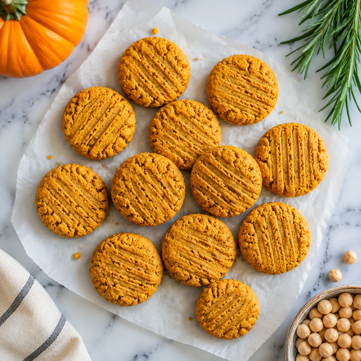 Wholesome Peanut-Free Pumpkin & Chickpea Flour Dog Biscuits step 3