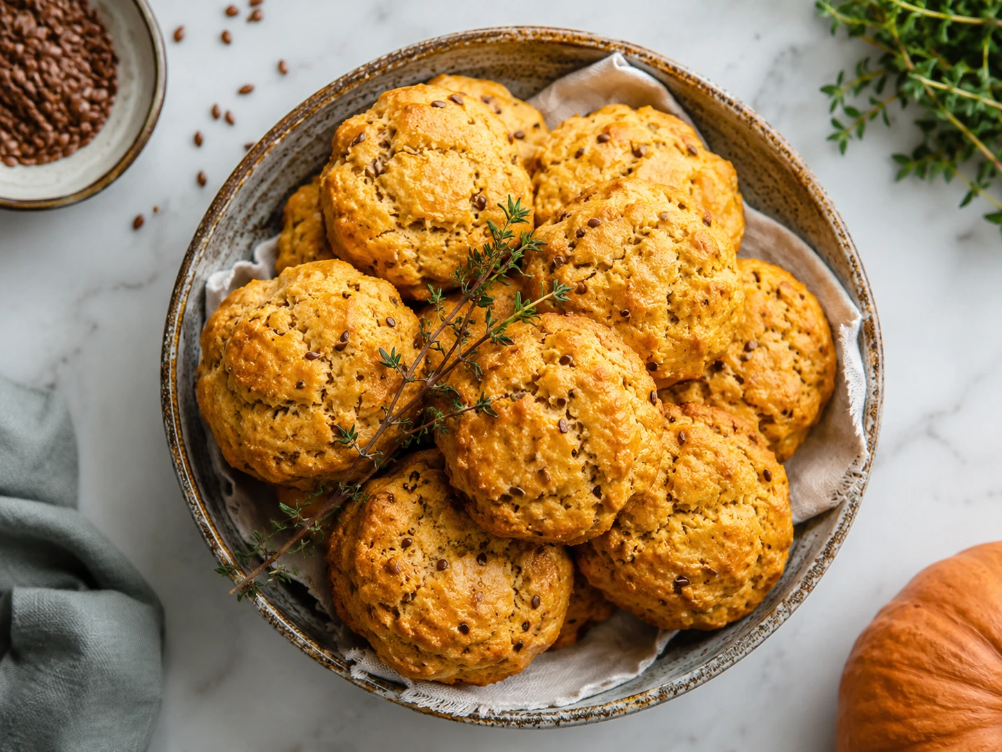 Wholesome Pumpkin & Flaxseed Dog Biscuits for Digestive Support step 1