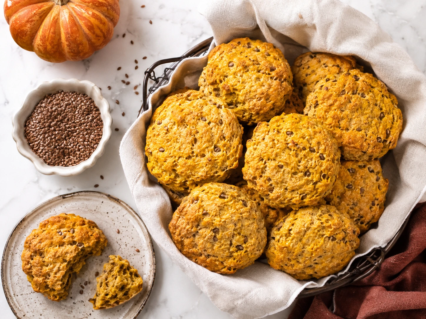 Wholesome Pumpkin & Flaxseed Dog Biscuits for Digestive Support
