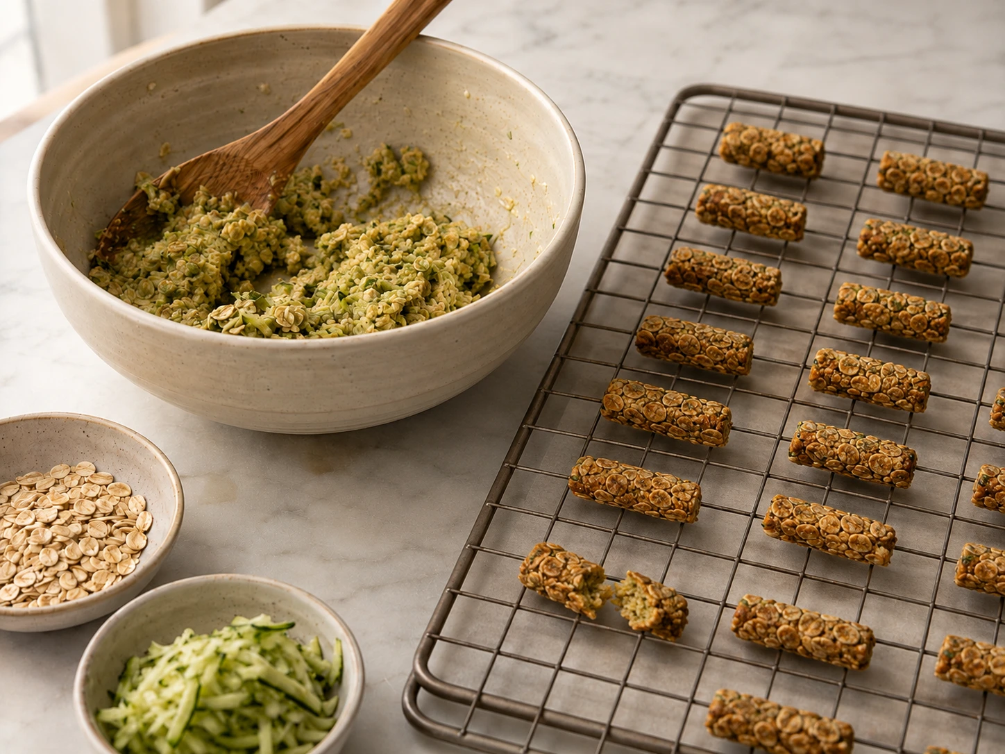 Zucchini and Oat Gnaw Sticks for Hamsters step 5